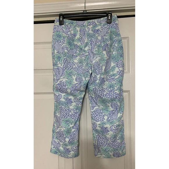 Vintage Lilly Pulitzer Capri Pants Size 6 Crabs and Lobsters, High Waist (Q47) - Picture 4 of 6